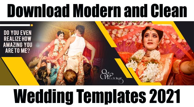 Download Modern and Clean Wedding Templates 2021