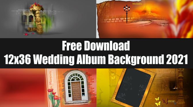 Free Download (12x36) Wedding Album Background 2021