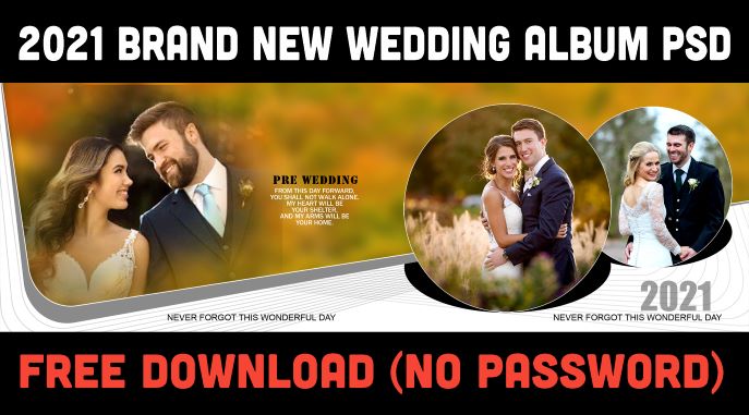 Free Download New Wedding Album Psd Templates 2021