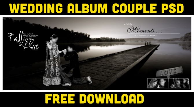 Wedding Album Couple Psd Free Download 2021 | 12x36 wedding templates |