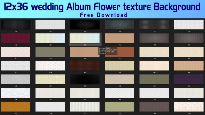 12x36 wedding Album Flower texture Background Free Download