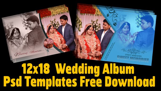 12x18 Wedding Album Psd Templates Free Download