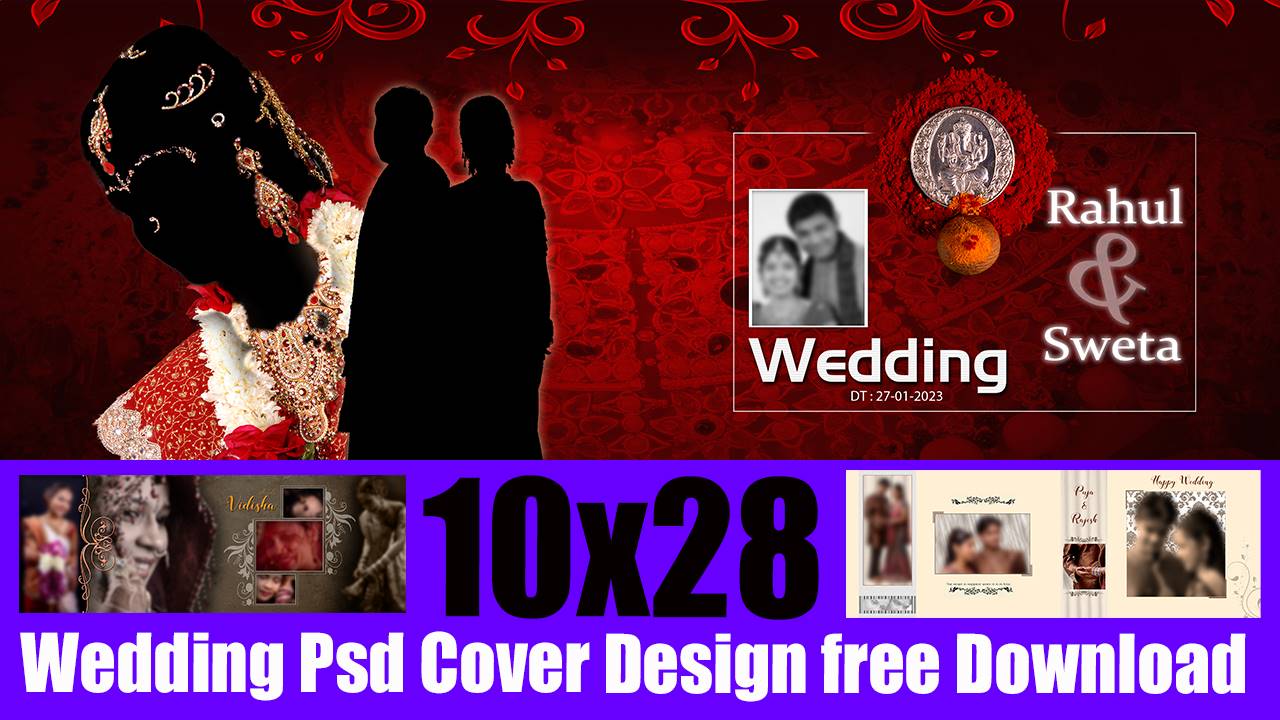 10x28 wedding psd templates 2023 free Download