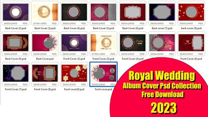 Royal Wedding Album Cover Psd Collection Free Download 2023