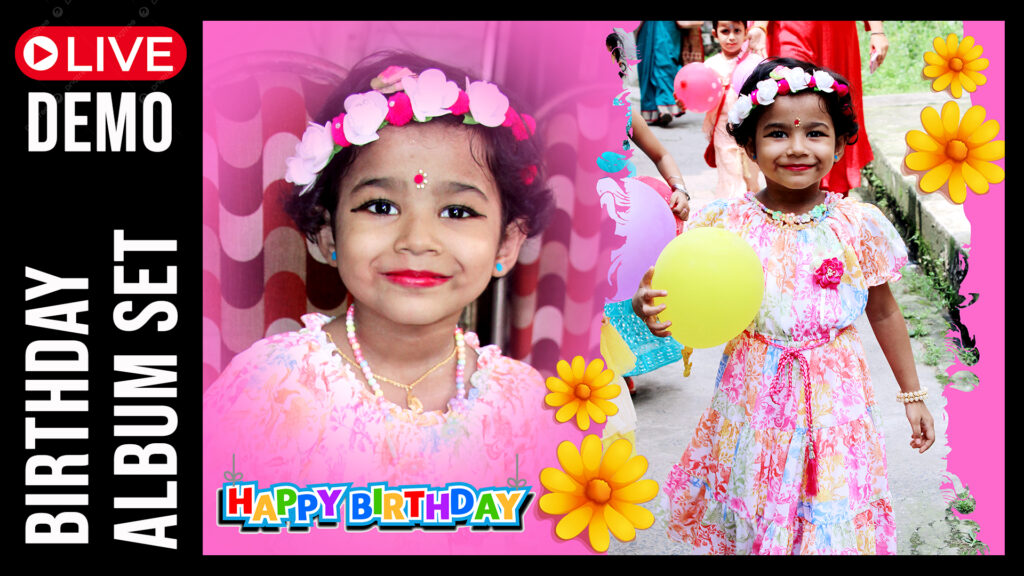 12x36 Birthday Album Psd Ready Pack 2025
