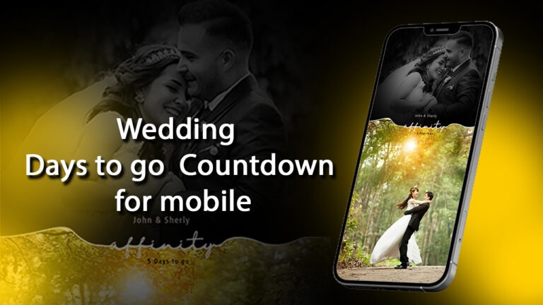 how to make Wedding Days to go Countdown for mobile