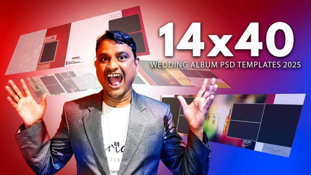 14x40 WEDDING ALBUM PSD TEMPLATES 2025 VOL- 007