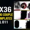 12x36 Wedding Couple Psd Templates Vol 011